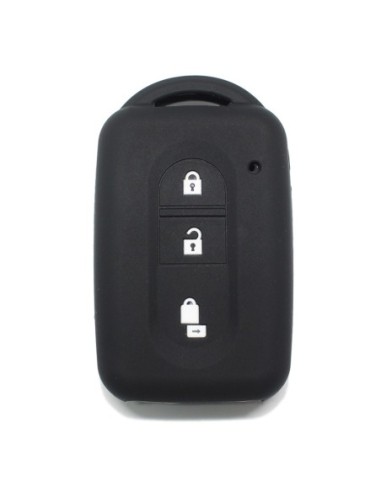 Guscio Silicone Cover Chiave Telecomando Nissan Nero Keyless-Entry 3 Tasti per Micra Qashqai Juke X-Trail Note Navara Tiida Pathfinder