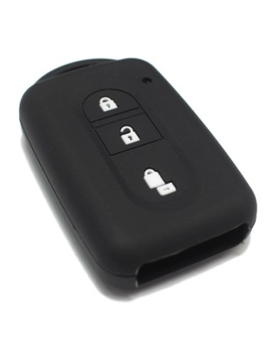 Guscio Silicone Cover Chiave Telecomando Nissan Nero Keyless-Entry 3 Tasti per Micra Qashqai Juke X-Trail Note Navara Tiida Pathfinder