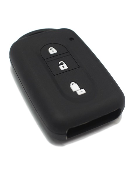 Guscio Silicone Cover Chiave Telecomando Nissan Nero Keyless-Entry 3 Tasti per Micra Qashqai Juke X-Trail Note Navara Tiida Pathfinder