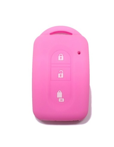 Guscio Silicone Cover Chiave Telecomando Nissan Rosa Keyless-Entry 3 Tasti per Micra Qashqai Juke X-Trail Note Navara Tiida Pathfinder