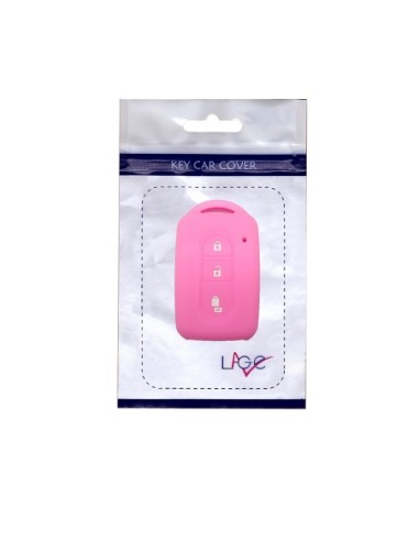 Guscio Silicone Cover Chiave Telecomando Nissan Rosa Keyless-Entry 3 Tasti per Micra Qashqai Juke X-Trail Note Navara Tiida Pathfinder