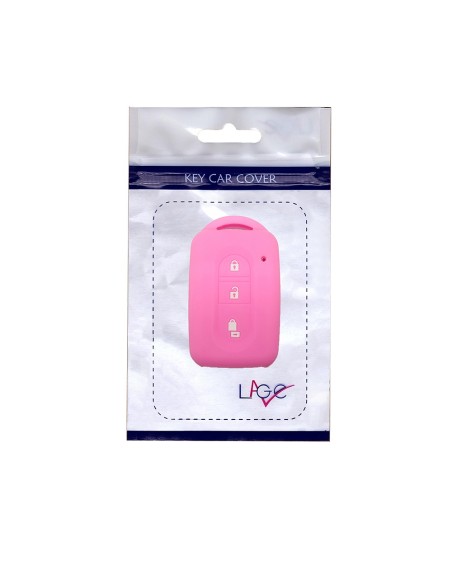 Guscio Silicone Cover Chiave Telecomando Nissan Rosa Keyless-Entry 3 Tasti per Micra Qashqai Juke X-Trail Note Navara Tiida Pathfinder