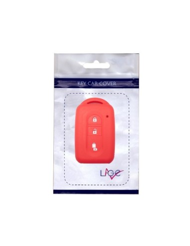 Guscio Silicone Cover Chiave Telecomando Nissan Rosso Keyless-Entry 3 Tasti per Micra Qashqai Juke X-Trail Note Navara Tiida Pathfinder