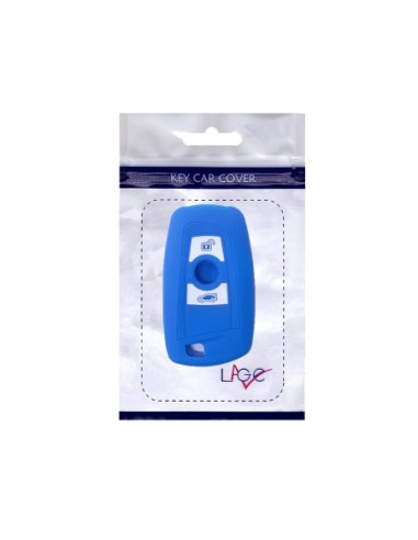 Guscio Silicone Cover Chiave per Telecomando BMW Blu Keyless-Entry 3 Tasti Serie 1 3 4 5 6 7 Z4 X3 X4 X5 X6
