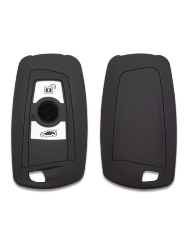 Guscio Silicone Cover Chiave per Telecomando BMW Nero Keyless-Entry 3 Tasti Serie 1 3 4 5 6 7 Z4 X3 X4 X5 X6