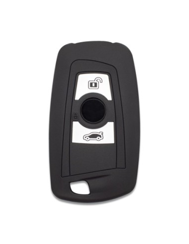 Guscio Silicone Cover Chiave per Telecomando BMW Nero Keyless-Entry 3 Tasti Serie 1 3 4 5 6 7 Z4 X3 X4 X5 X6