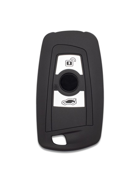 Guscio Silicone Cover Chiave per Telecomando BMW Nero Keyless-Entry 3 Tasti Serie 1 3 4 5 6 7 Z4 X3 X4 X5 X6
