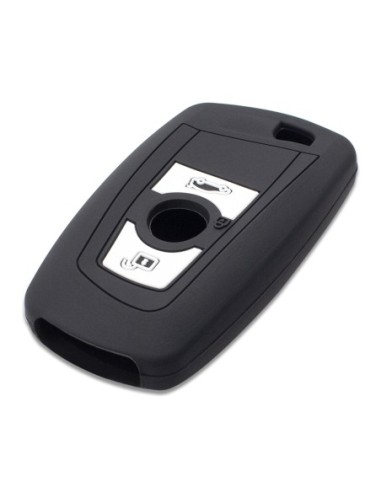 Guscio Silicone Cover Chiave per Telecomando BMW Nero Keyless-Entry 3 Tasti Serie 1 3 4 5 6 7 Z4 X3 X4 X5 X6