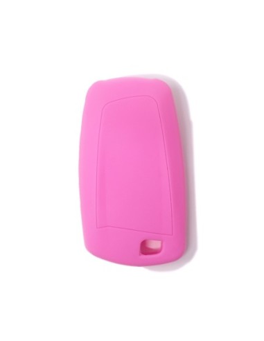 Guscio Silicone Cover Chiave per Telecomando BMW Rosa Keyless-Entry 3 Tasti Serie 1 3 4 5 6 7 Z4 X3 X4 X5 X6