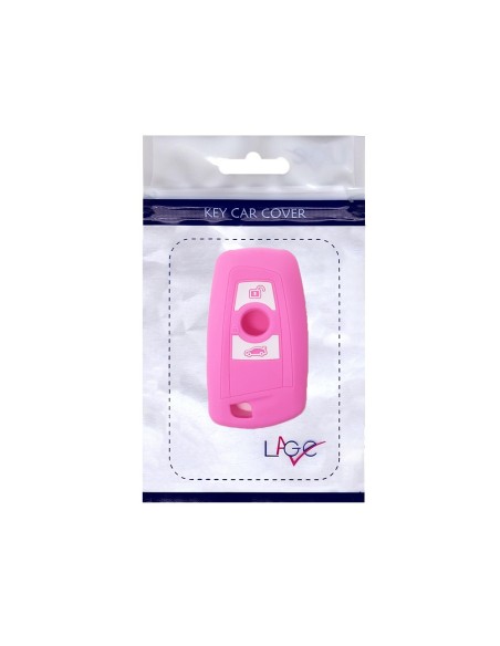 Guscio Silicone Cover Chiave per Telecomando BMW Rosa Keyless-Entry 3 Tasti Serie 1 3 4 5 6 7 Z4 X3 X4 X5 X6