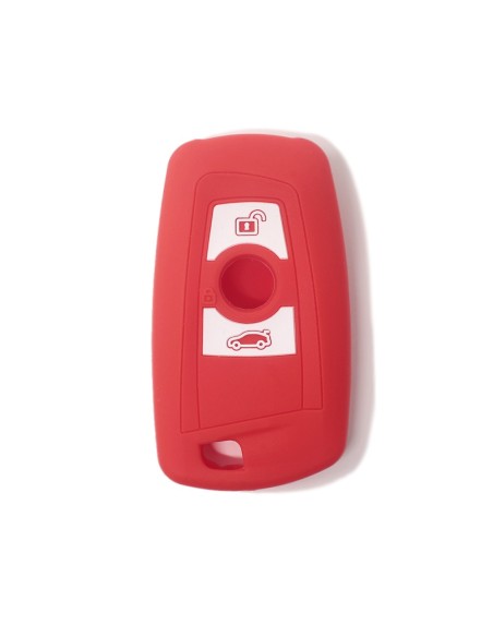 Guscio Silicone Cover Chiave per Telecomando BMW Rosso Keyless-Entry 3 Tasti Serie 1 3 4 5 6 7 Z4 X3 X4 X5 X6