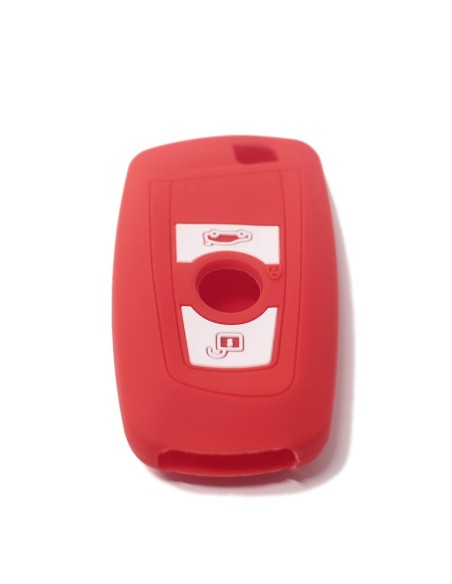 Guscio Silicone Cover Chiave per Telecomando BMW Rosso Keyless-Entry 3 Tasti Serie 1 3 4 5 6 7 Z4 X3 X4 X5 X6