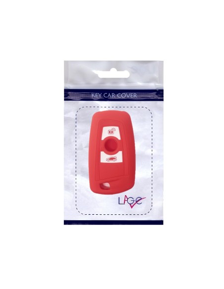 Guscio Silicone Cover Chiave per Telecomando BMW Rosso Keyless-Entry 3 Tasti Serie 1 3 4 5 6 7 Z4 X3 X4 X5 X6