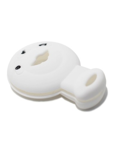 Guscio Silicone Cover Chiave per Telecomando Mini Portachiavi Bianco  One Cooper D S SD Countryman Cabrio John Clubman