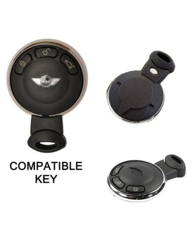 Guscio in Silicone Cover Chiave Telecomando Mini Portachiavi Nero One Cooper D S SD Countryman Cabrio John Clubman