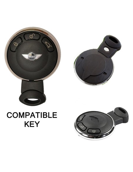Guscio in Silicone Cover Chiave Telecomando Mini Portachiavi Nero One Cooper D S SD Countryman Cabrio John Clubman