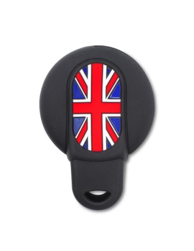 Guscio in Silicone con Bandiera UK Cover Chiave per Telecomando 4 Tasti per Mini Cooper, One, Clubman, Countryman, Cabrio