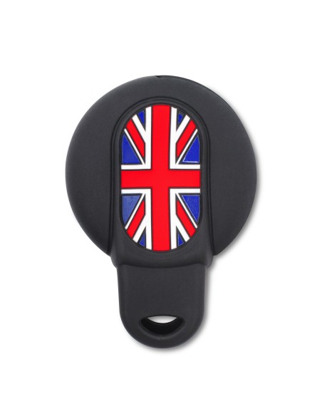 Guscio in Silicone con Bandiera UK Cover Chiave per Telecomando 4 Tasti per Mini Cooper, One, Clubman, Countryman, Cabrio