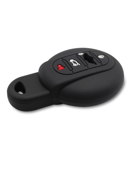 Guscio in Silicone con Bandiera UK Cover Chiave per Telecomando 4 Tasti per Mini Cooper, One, Clubman, Countryman, Cabrio