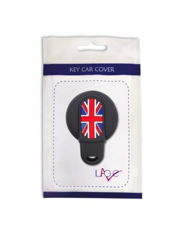 Guscio in Silicone con Bandiera UK Cover Chiave per Telecomando 4 Tasti per Mini Cooper, One, Clubman, Countryman, Cabrio