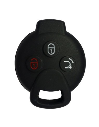 Guscio Silicone Cover Chiave Telecomando Mercedes Benz Smart 451 Nero ForTwo ForFour Roadster Crossblade City Coupe City Cabrio