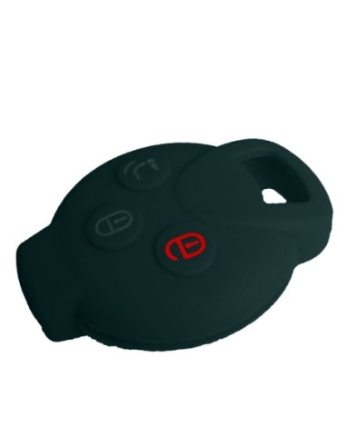 Guscio Silicone Cover Chiave Telecomando Mercedes Benz Smart 451 Nero ForTwo ForFour Roadster Crossblade City Coupe City Cabrio