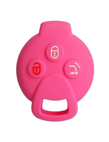 Guscio Silicone Cover Chiave Telecomando Mercedes Benz Smart 451 Rosa ForTwo ForFour Roadster Crossblade City Coupe City Cabrio