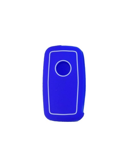 Guscio in Silicone Cover Chiave per Telecomando Volkswagen Seat Skoda Portachiave Blu VW Golf Passat Polo Touran Tiguan Eos Sharan Touareg Phateon Caddy T5 Amarok Lupo Seat Altea Alhambra Leon Ibiza Exeo Cordoba Arosa Skoda Octavia Fabia Superb Roomster