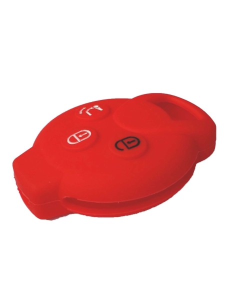 Guscio Silicone Cover Chiave Telecomando Mercedes Benz Smart 451 Rosso ForTwo ForFour Roadster Crossblade City Coupe City Cabrio