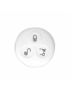 Guscio Silicone Cover Chiave per Telecomando Mercedes Benz Smart Bianco ForTwo 450 Roadster Crossblade City Coupe City Cabrio