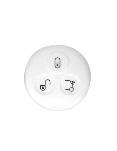 Guscio Silicone Cover Chiave per Telecomando Mercedes Benz Smart Bianco ForTwo 450 Roadster Crossblade City Coupe City Cabrio
