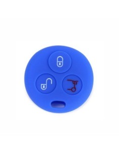 Guscio Silicone Cover Chiave per Telecomando Mercedes Benz Smart Blu  ForTwo 450 Roadster Crossblade City Coupe City Cabrio
