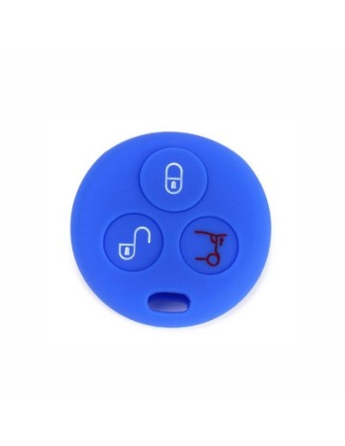Guscio Silicone Cover Chiave per Telecomando Mercedes Benz Smart Blu  ForTwo 450 Roadster Crossblade City Coupe City Cabrio