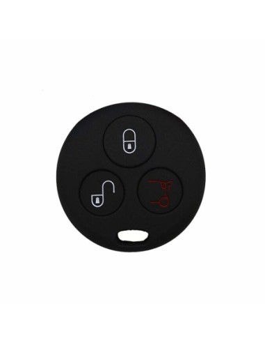 Guscio Silicone Cover Chiave per Telecomando Mercedes Benz Smart Nero ForTwo 450 Roadster Crossblade City Coupe City Cabrio