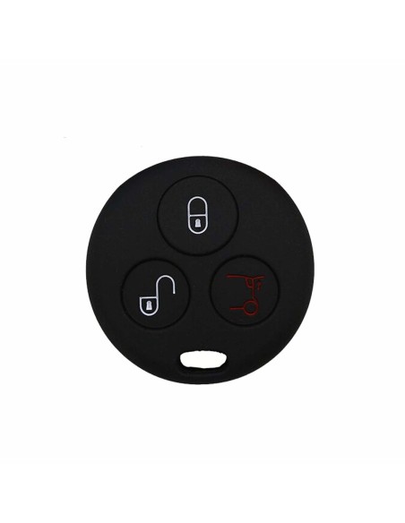 Guscio Silicone Cover Chiave per Telecomando Mercedes Benz Smart Nero ForTwo 450 Roadster Crossblade City Coupe City Cabrio