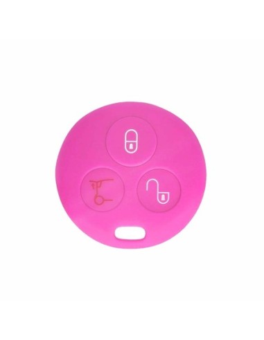 Guscio Silicone Cover Chiave per Telecomando Mercedes Benz Smart Rosa ForTwo 450 Roadster Crossblade City Coupe City Cabrio