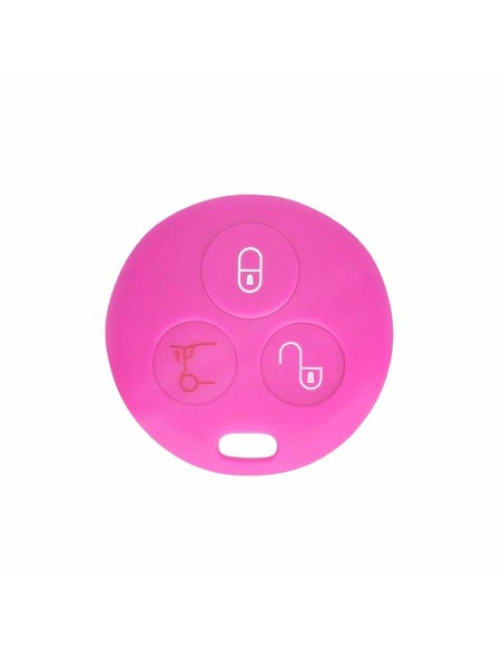 Guscio Silicone Cover Chiave per Telecomando Mercedes Benz Smart Rosa ForTwo 450 Roadster Crossblade City Coupe City Cabrio