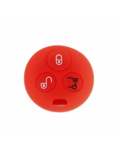 Guscio Silicone Cover Chiave per Telecomando Mercedes Benz Smart Rosso ForTwo 450 Roadster Crossblade City Coupe City Cabrio