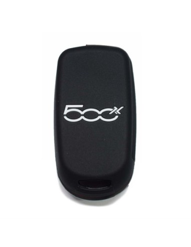 Cover per Chiave Fiat 500X Guscio in silicone Telecomando 4 Tasti Nero Copertina