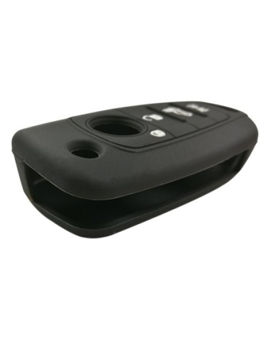 Cover per Chiave Fiat 500X Guscio in silicone Telecomando 4 Tasti Nero Copertina