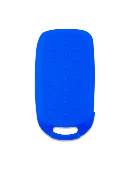 Guscio in Silicone Cover Chiave per Telecomando Fiat 500 500X Tipo 4 Tasti Blu