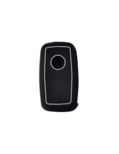 Guscio in Silicone Cover Chiave per Telecomando Volkswagen Seat Skoda Portachiave Nero VW Golf Passat Polo Touran Tiguan Eos Sharan Touareg Phateon Caddy T5 Amarok Lupo Seat Altea Alhambra Leon Ibiza Exeo Cordoba Arosa Skoda Octavia Fabia Superb Roomster 2