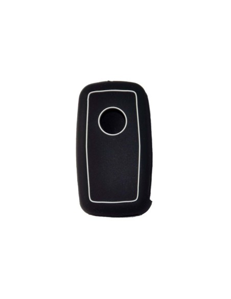 Guscio in Silicone Cover Chiave per Telecomando Volkswagen Seat Skoda Portachiave Nero VW Golf Passat Polo Touran Tiguan Eos Sharan Touareg Phateon Caddy T5 Amarok Lupo Seat Altea Alhambra Leon Ibiza Exeo Cordoba Arosa Skoda Octavia Fabia Superb Roomster