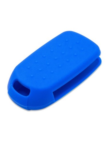 Guscio in Silicone Cover Chiave per Telecomando Fiat 500 500X Tipo 4 Tasti Blu
