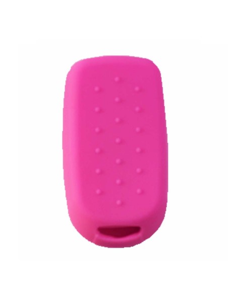 Guscio in Silicone Cover Chiave per Telecomando Fiat 500 500X Tipo 4 Tasti Rosa