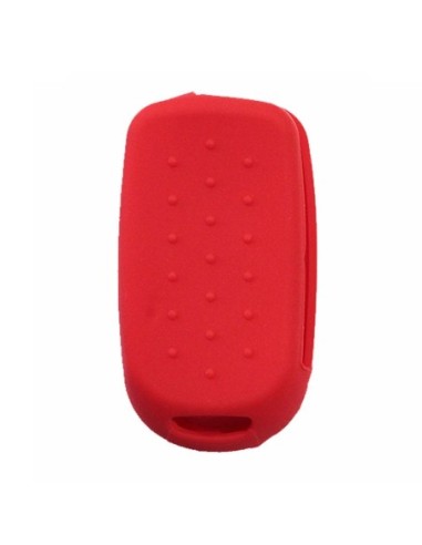 Guscio in Silicone Cover Chiave per Telecomando Fiat 500 500X Tipo 4 Tasti Rosso