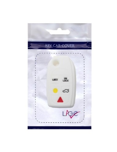 Guscio Silicone Cover Chiave per Telecomando Volvo Portachiavi Bianco 5 Tasti V40 V70 C70 S40 S60 S70 S80 XC70 XC90