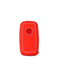 Guscio in Silicone Cover Chiave per Telecomando Volkswagen Seat Skoda Portachiave Rosso VW Golf Passat Polo Touran Tiguan Eos Sharan Touareg Phateon Caddy T5 Amarok Lupo Seat Altea Alhambra Leon Ibiza Exeo Cordoba Arosa Skoda Octavia Fabia Superb Roomster 2