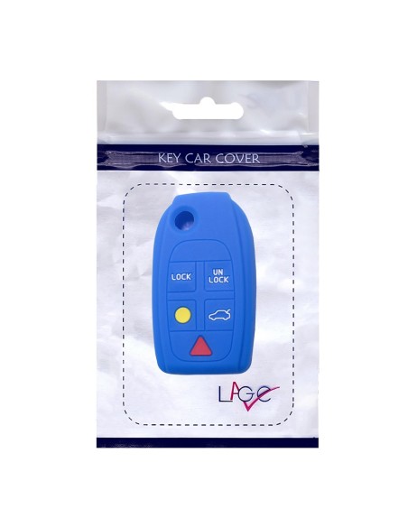 Guscio in Silicone Cover Chiave per Telecomando Volvo Portachiavi Blu 5 Tasti V40 V70 C70 S40 S60 S70 S80 XC70 XC90