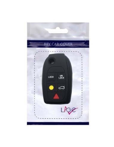 Guscio in Silicone Cover Chiave per Telecomando Volvo Portachiavi Nero 5 Tasti V40 V70 C70 S40 S60 S70 S80 XC70 XC90